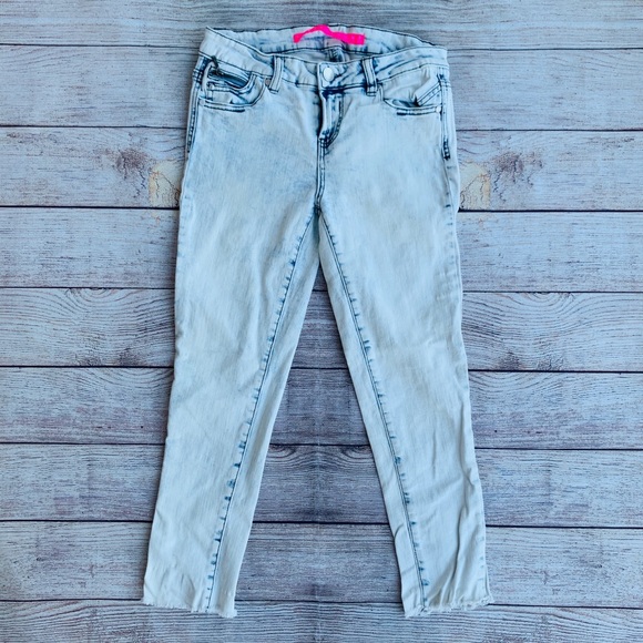 Tinseltown Jeans Tinseltown Acid Washed Cropped Skinny Jeans 02 Poshmark
